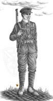 It's a Long Way to Tipperary British World War One Soldier Illustration