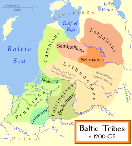 Map of Baltic Tribes